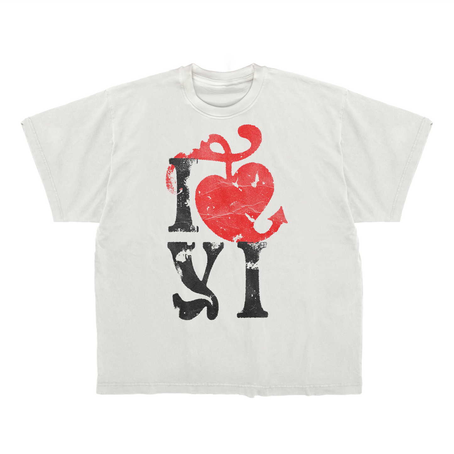 I ❤ YI CREAM WHITE TEE